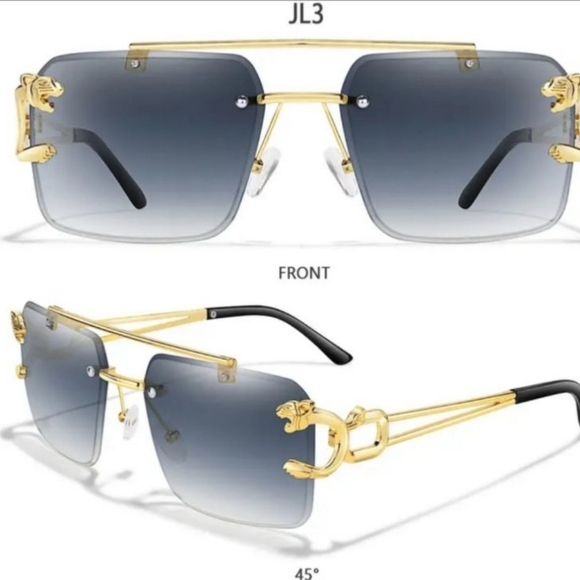 Gold and Black Sunglasses - Picture 2 of 2